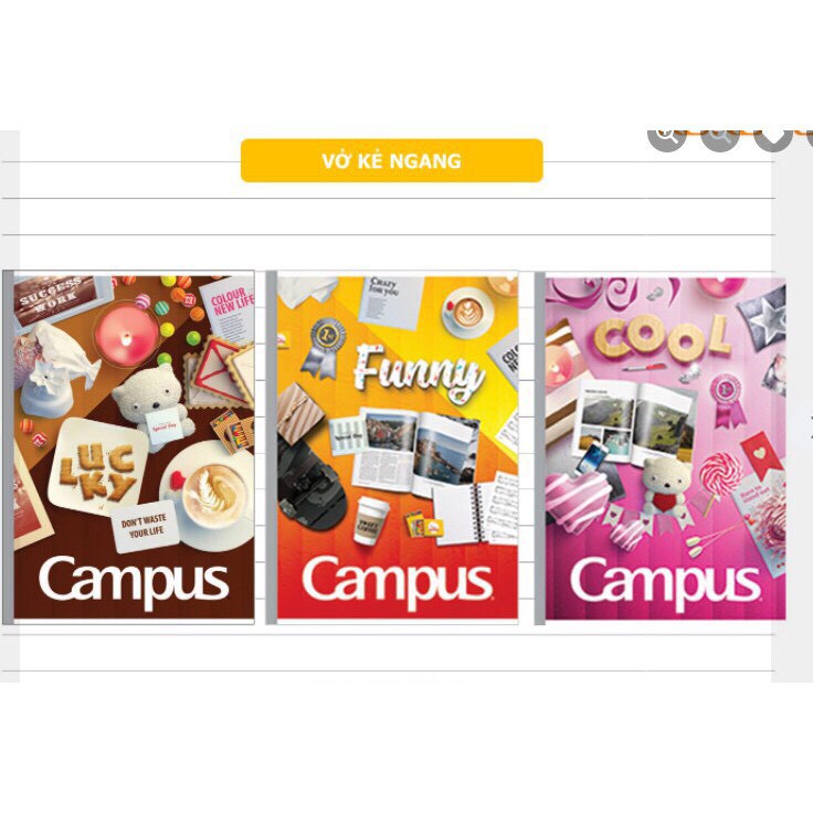 Vở kẻ ngang Campus 200 trang Gift