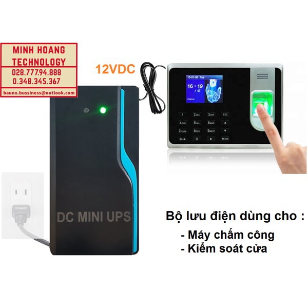 Bộ lưu điện Mini UPS TVI-MU12V-2A