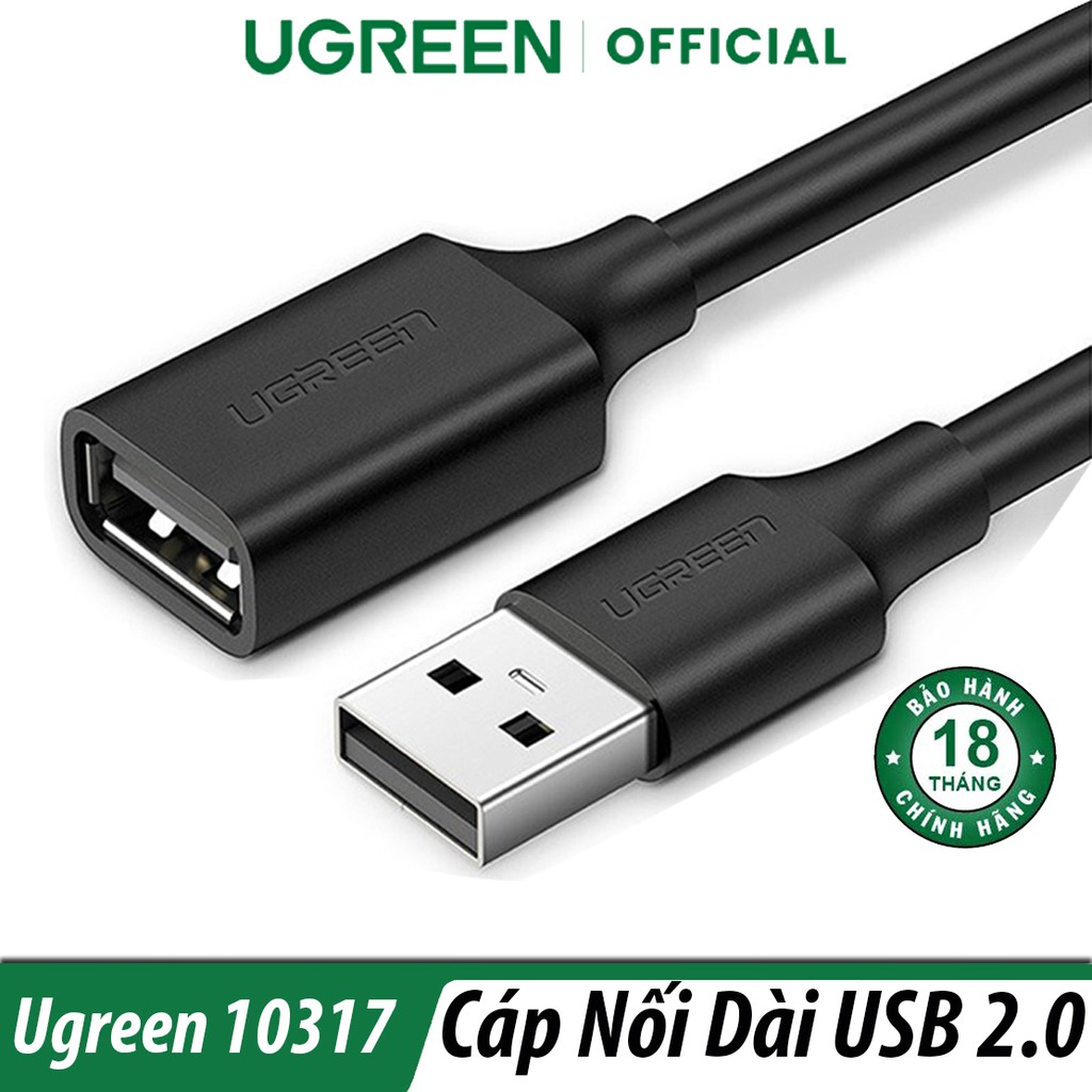 Cáp Chuyển USB 2.0 3M Ugreen 10317 Chính Hãng