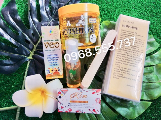 Gel wax lông Horshion Mỡ trăn Veo Kèm Que Giấy | BigBuy360 - bigbuy360.vn