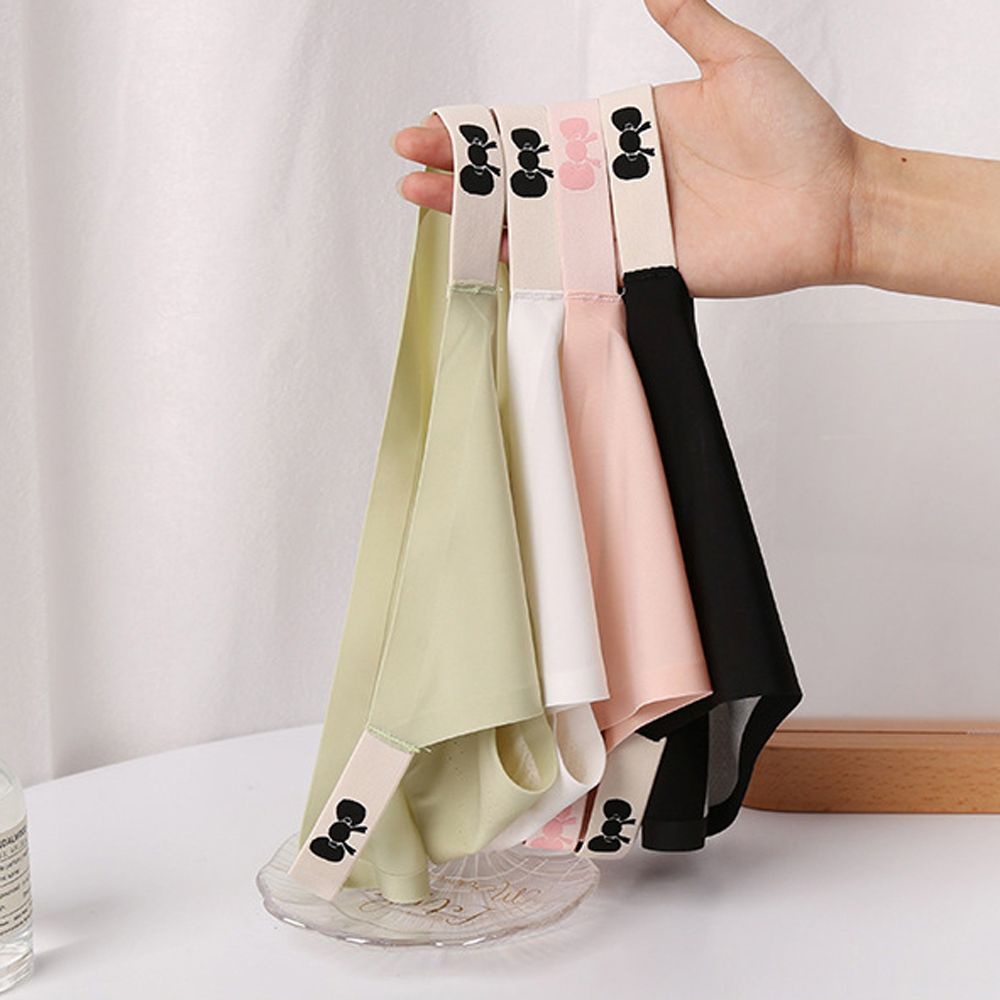 Quần lót lưng thấp thoáng khí không đường may màu sắc đơn giản cho nữ