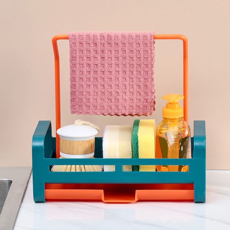 Giá Đỡ Đựng Xà Phòng / Khăn Lau Chén Dĩa / Mút Rửa Chén Ráo Nước Để Bàn Sắp X
