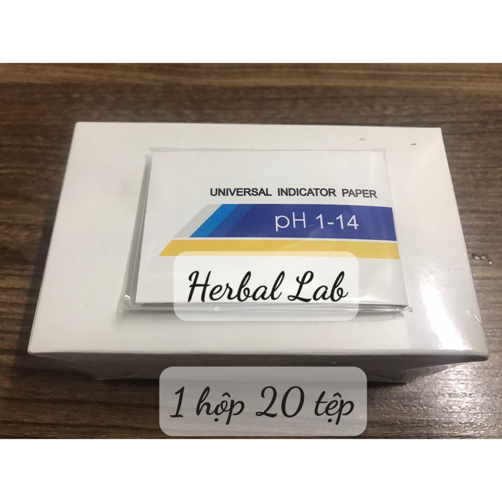 20 tệp pH (giấy đo pH) - 1 hộp sỉ