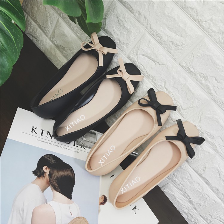 (HÀNG ORDER) Giày nhựa mềm kèm nơ | BigBuy360 - bigbuy360.vn