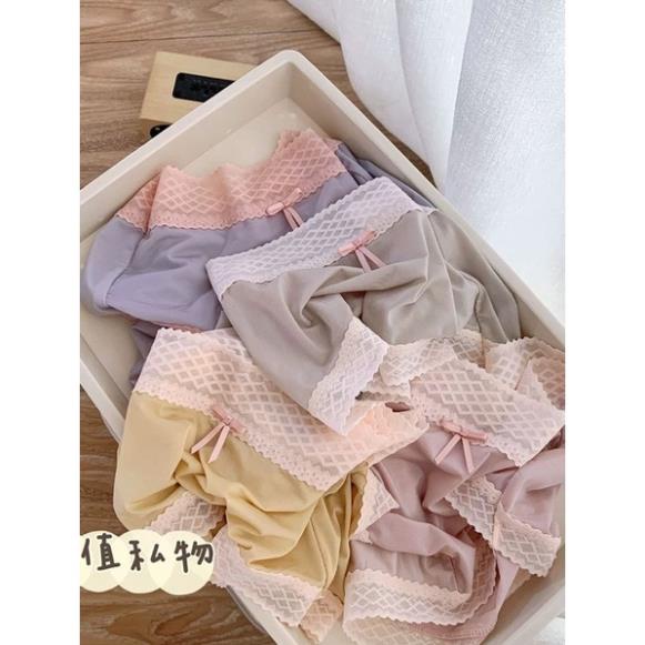 Quần Lót Nữ Softie ❤️Quần Lót Ren Su Ren Lụa Lưng Cao Siêu Mềm Mịn Nhẹ 9922