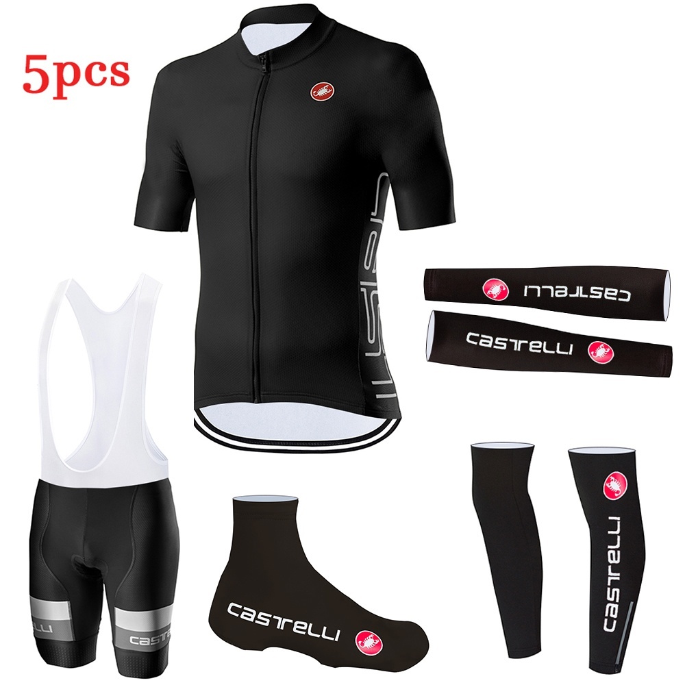 TEAM Set Đồ Đạp Xe 5 Món Thời Trang Mùa Hè 2020