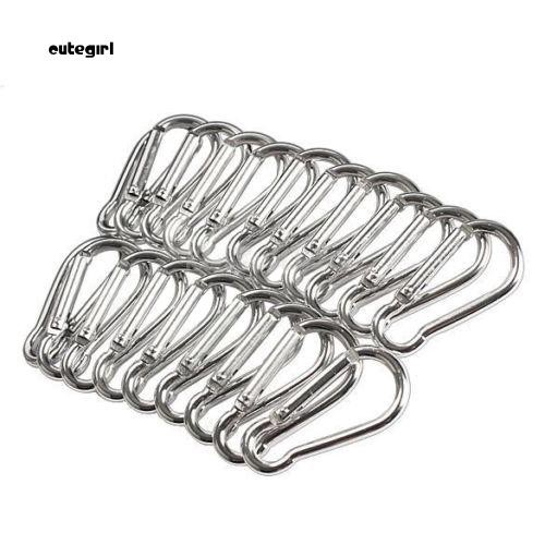 Set 20 Móc Khóa Carabiner Bằng Hợp Kim Nhôm Dễ Thương Dùng Khi Leo Núi