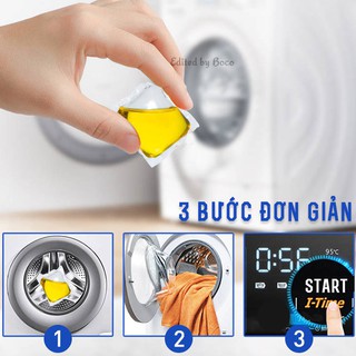 [FREESHIP50K] Hộp 30 Viên Giặt Xả Quần Áo 2 In 1