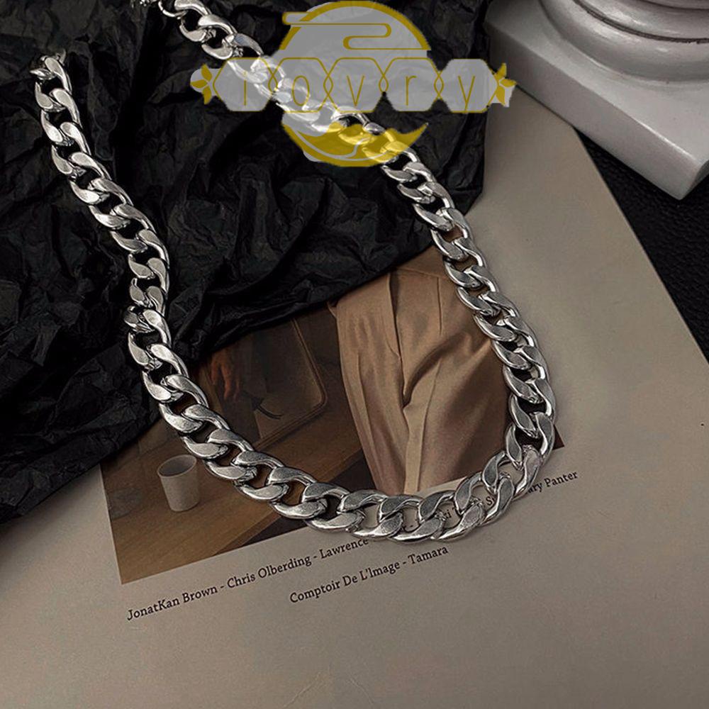 Vòng cổ Thép Titan Dày Phong Cách Hip Hop Thời Trang Cá Tính Cho Nam