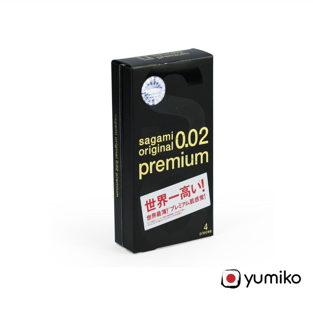 Bao Cao Su Siêu Mỏng Cực Cao Cấp SAGAMI ORIGINAL 0.02 PREMIUM - Hộp 4c