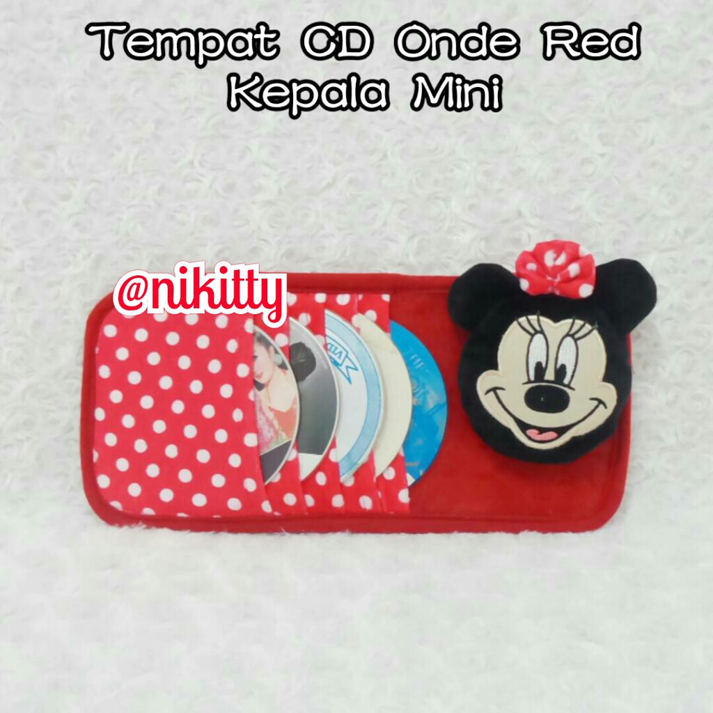 Túi Đựng Đĩa Cd Hình Chuột Minnie Xinh Xắn Merah