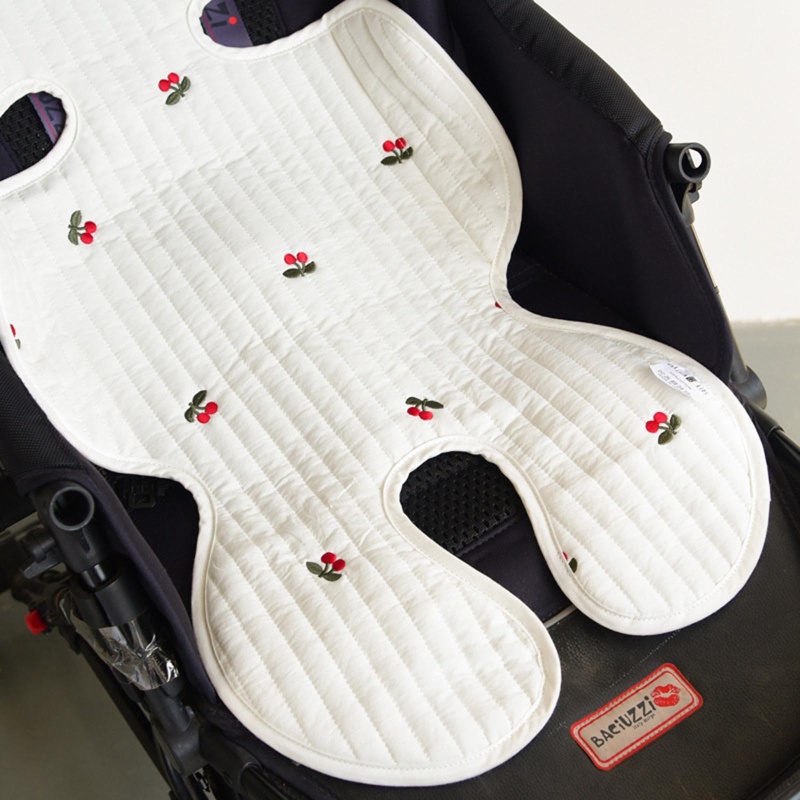 Đệm lót xe đẩy em bé chất liệu lưới cotton mềm mại thoáng khí 3d