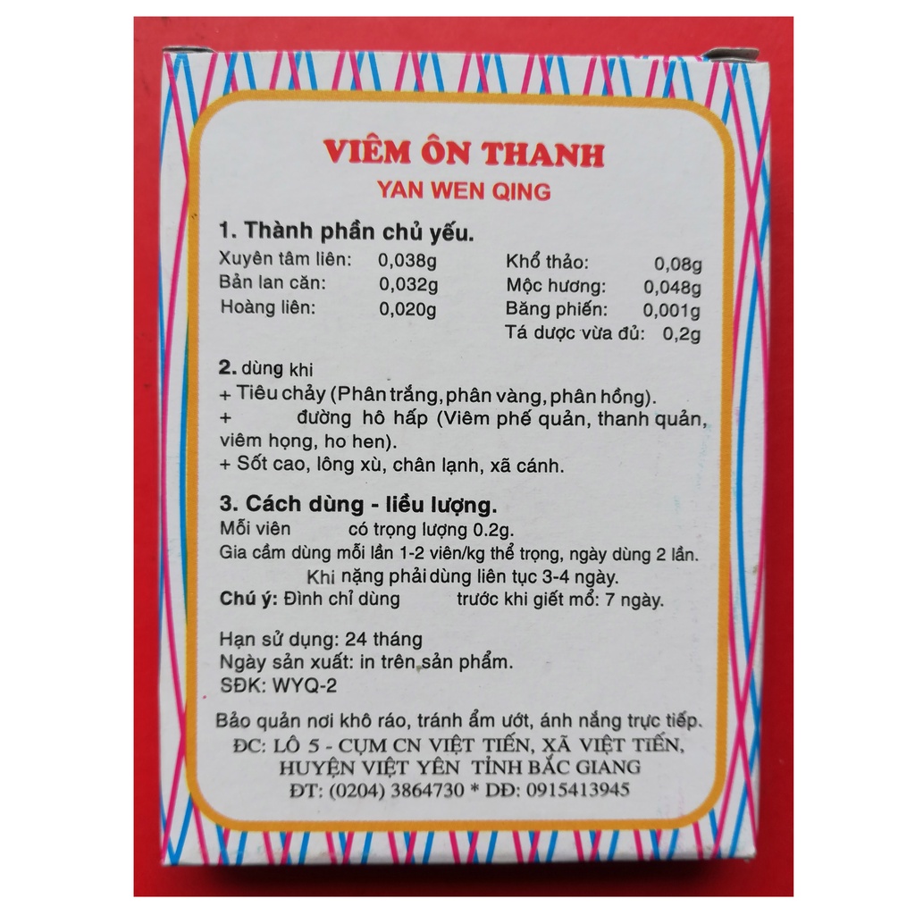 Viêm ôn thanh chuyên dùng cho gia cầm, gà chọi