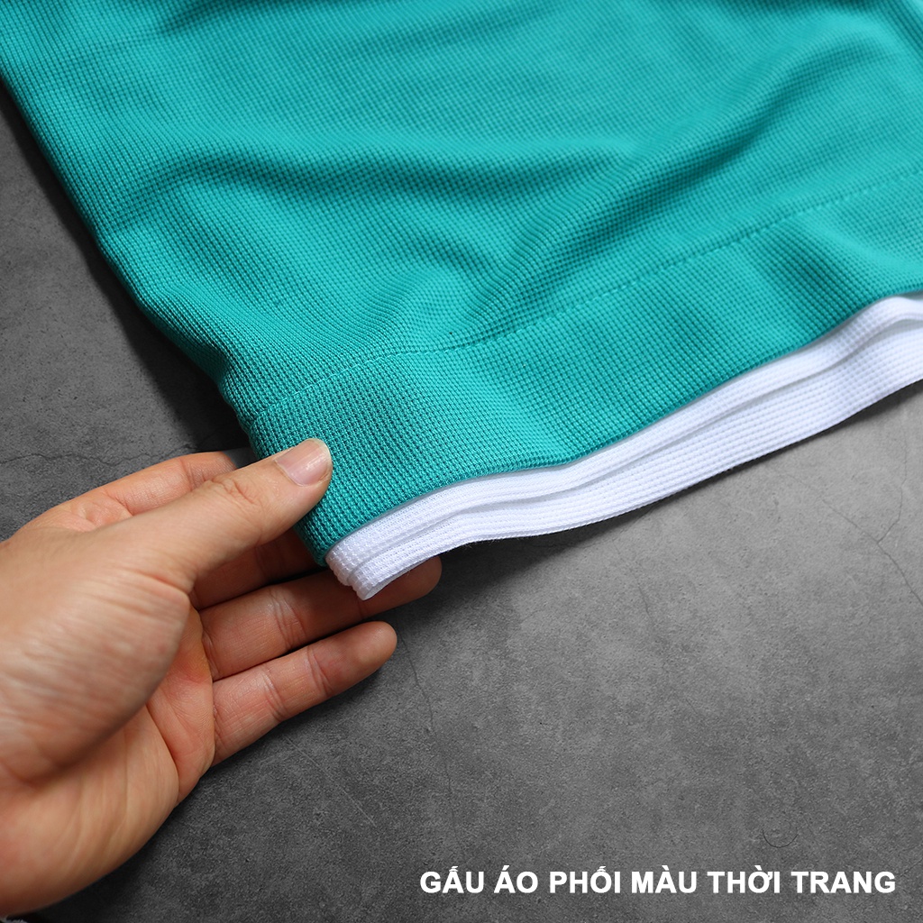 Áo thun nam cổ tròn tay ngắn chất thun tổ ong cao cấp thiết kế thời trang nam tính siêu hót BMF