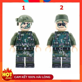 Đồ Chơi Minifigures Nhân Vật  Người Lính  Camo Xanh Đẹp Mắt NO.838 - Mini Army Mới Ra