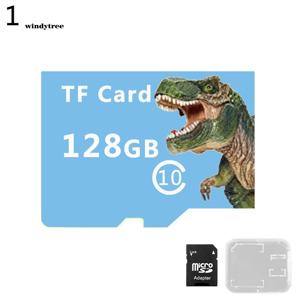 【WDTE】Dinosaur 128/256/512GB Micro SD TF Flash Memory Card File Storage for Camera MP4