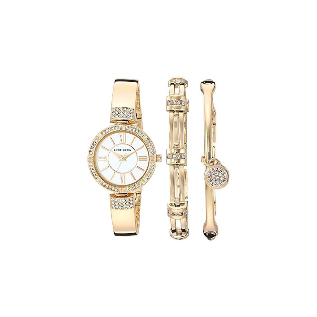 Bộ đồng hồ và vòng tay trang sức Anne Klein