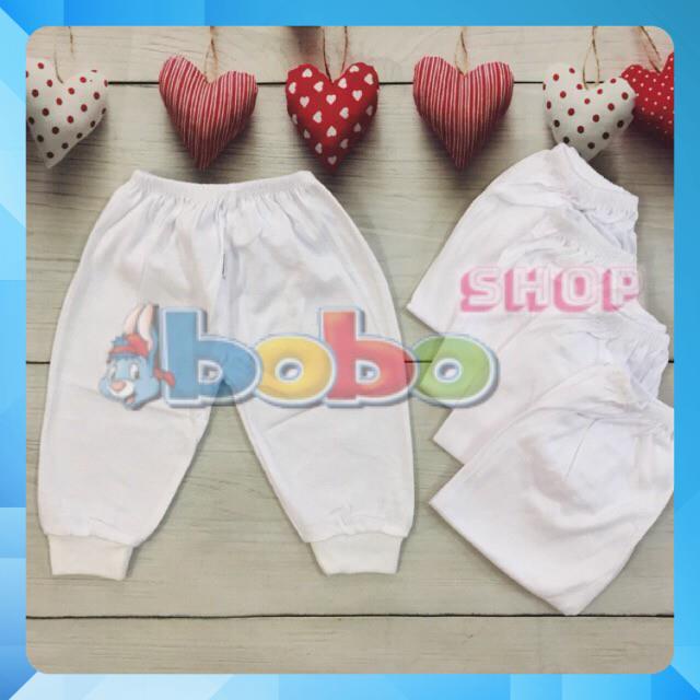 Set 5 Quần Dài Bo Trắng Bosinis Cho Bé