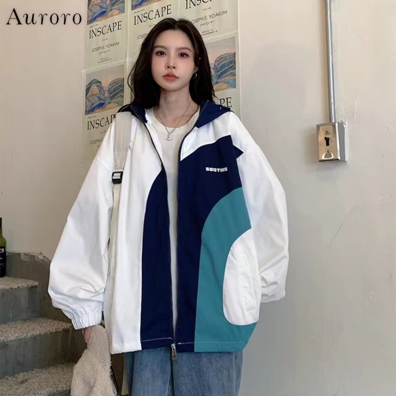 áo khoác nữ đồ đôi unisex áo varsity jacket from rộng thời trang jacket phong cách Hàn Quốc áo khoác gió 2 lớp áo dài tay chất đũi cao cấp áo khoác cardigan