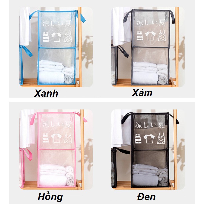Giỏ Quần Áo Laundry Dual Collapse 2 tầng - Home and Garden