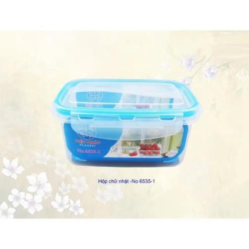 ( hang hot) Hộp Đựng Thực Phẩm Hình Chữ Nhật 6535 - đồ dùng đựng đồ nhà bếp tiện lợi