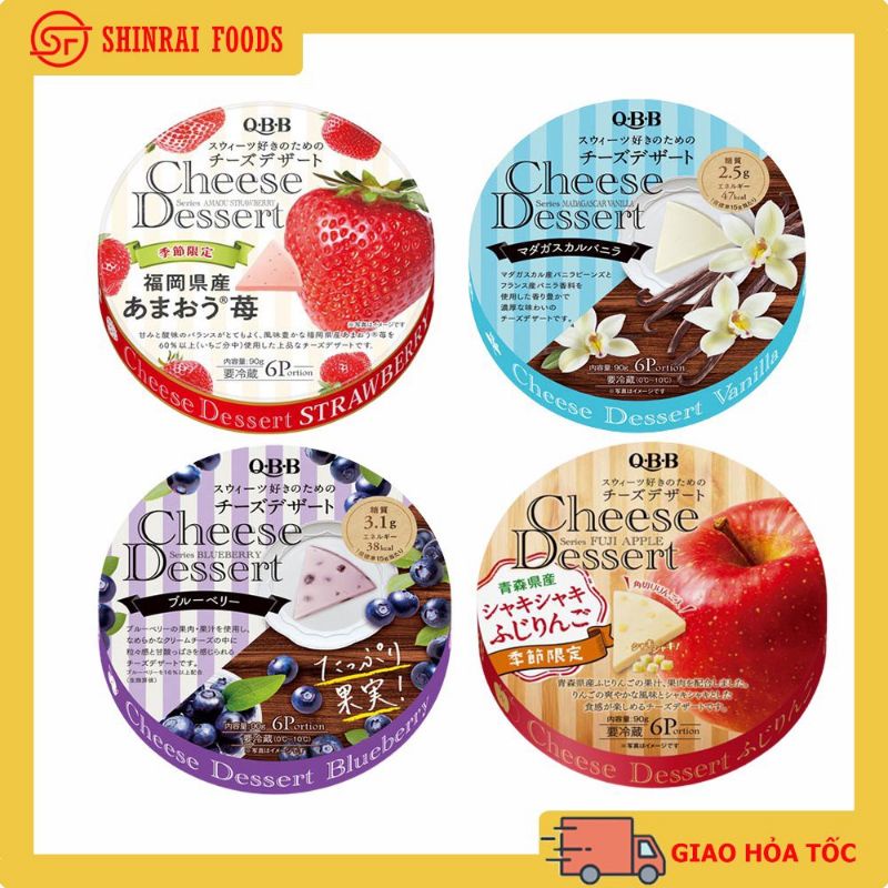 Phô mai trái cây QBB Nhật Bản( hộp 6 miếng)