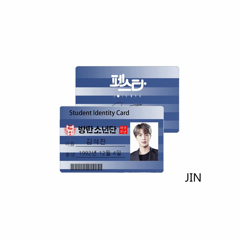 Thẻ dán hình thành viên nhóm nhạc KPOP BTS độc đáo