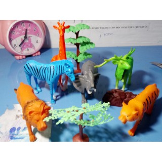bộ 6 con động vật hoang rã, đẹp - đồ chơi trẻ em