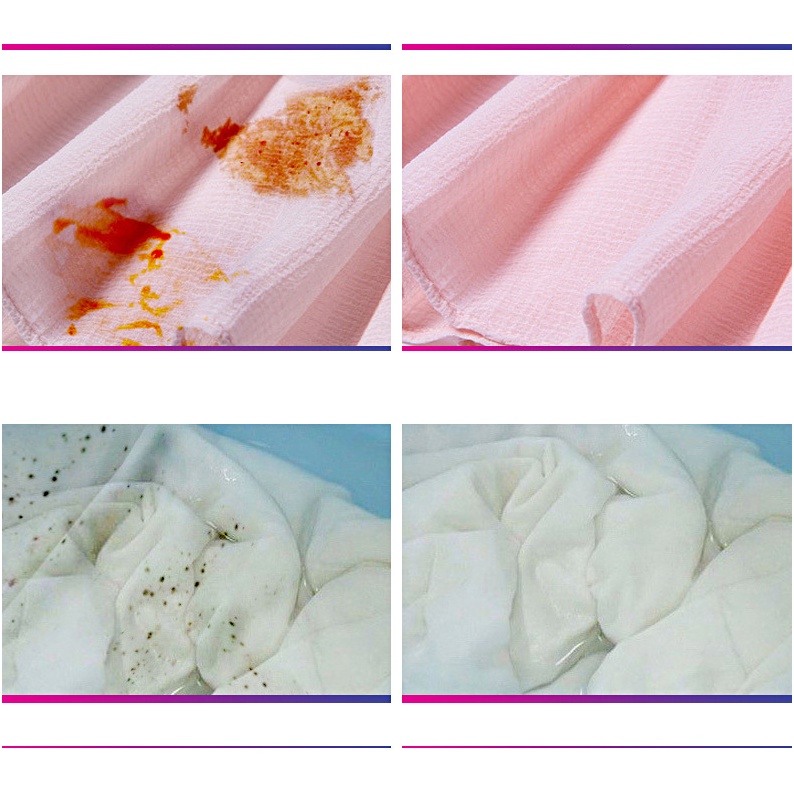 Bột tẩy sạch vết bẩn trên quần áo, bột tẩy quần áo màu siêu hiệu quả đa năng tiện ích