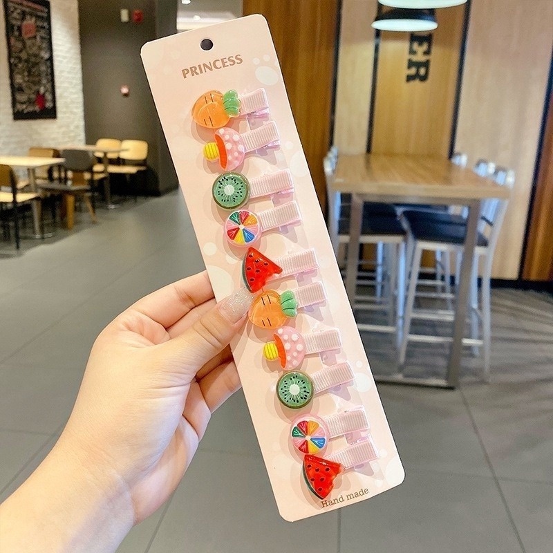 Bộ Kẹp Tóc Thiết Kế Hình Hoạt Hình Dành Cho Trẻ Nhỏ