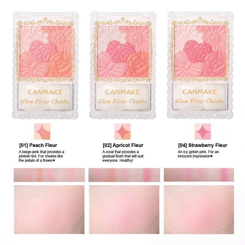 Phấn má hồng Canmake Glow Fleur Cheek