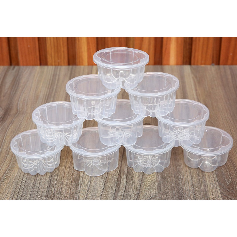 Khuôn rau câu bông nắp đậy (10 hộp)