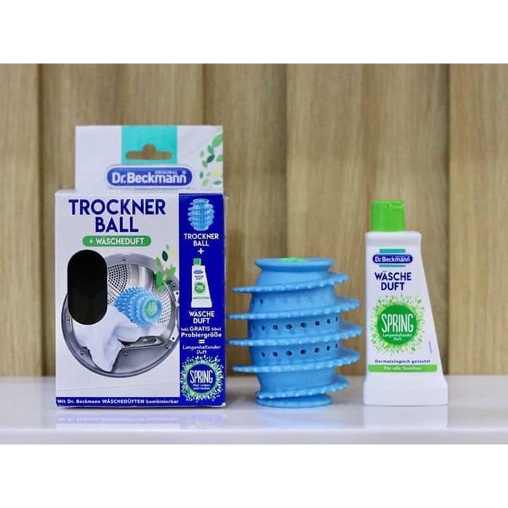 BÓNG GIẶT VÀ TINH CHẤT XẢ VẢI THƠM QUẦN ÁO DR.BECKMANN DÙNG CHO MÁY GIẶT VÀ MÁY SẤY