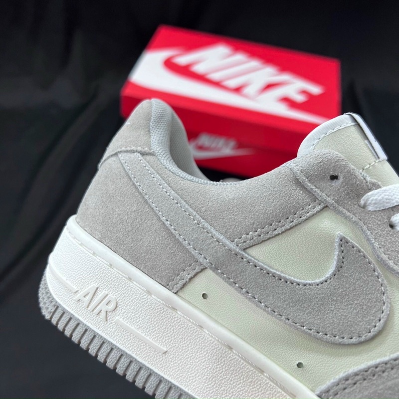 GIÀY AF1 LOW WHITE GREY DA LỘN LAI AU