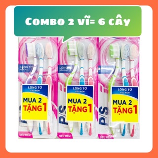 Bàn chải đánh răng PS siêu mềm vĩ 3 cây
