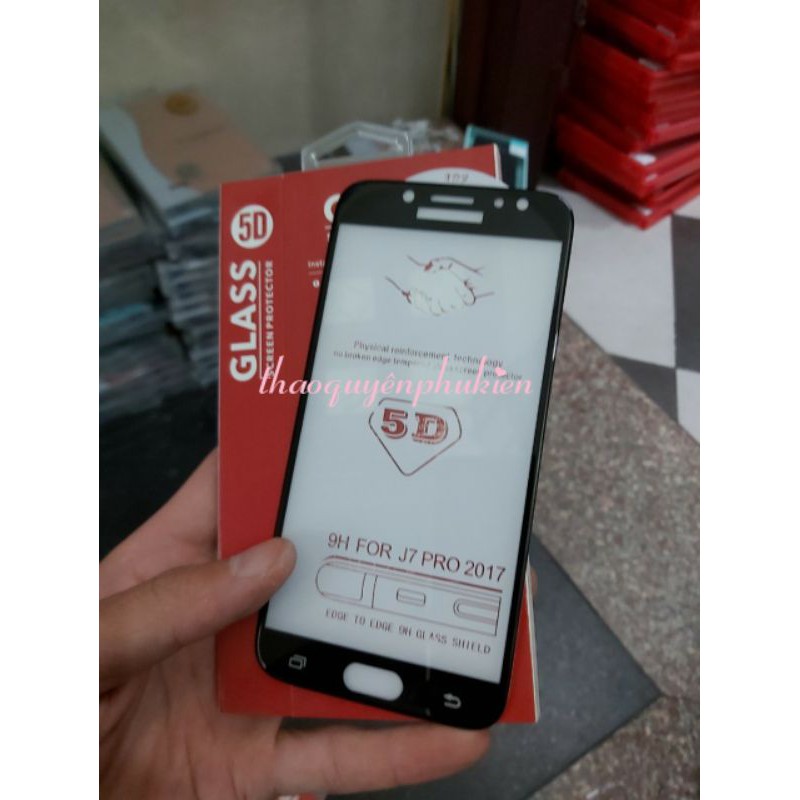 Dán Kính Cường Lực 5D xịn full Màn hình samsung j7 pro