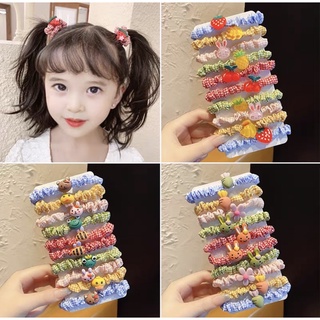 Dây cột tóc scrunchies gắn gấu lotso