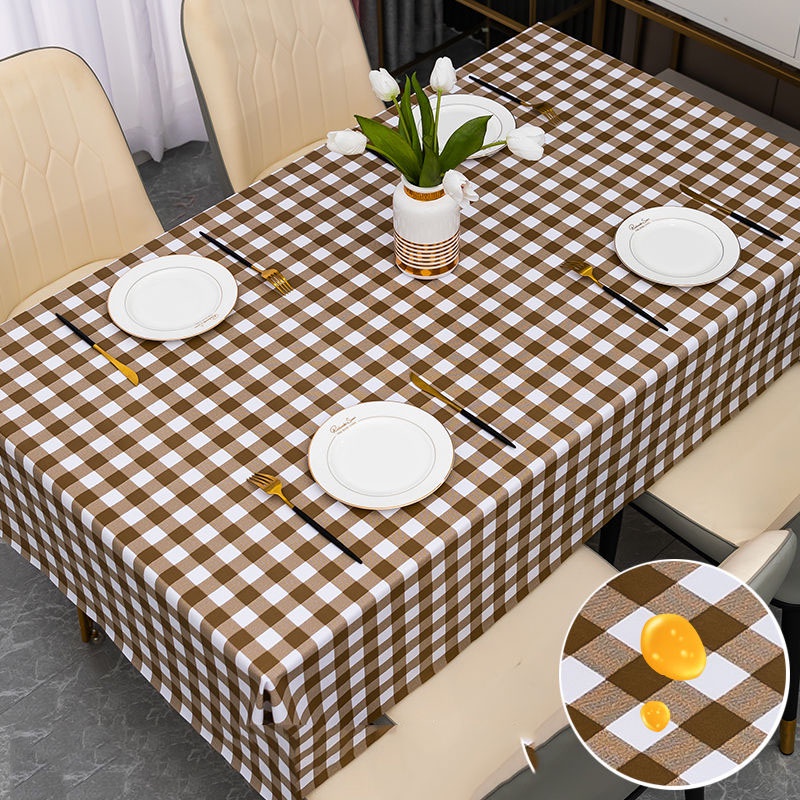 Khăn Trải Bàn Dùng Một Lần Bằng Nhựa Pvc Chống Thấm Nước / Dầu / Bỏng Cao Cấp Tiện Lợi Dễ Sử Dụng