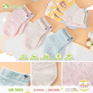 Tất Lưới Sợi Tre Mỏng Cho Bé Sơ Sinh Uala Rogo Mã 1003
