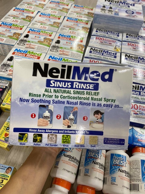 [HÀNG USA]Bộ rửa mũi NeilMed Sinus Rinse Kid & Người lớn