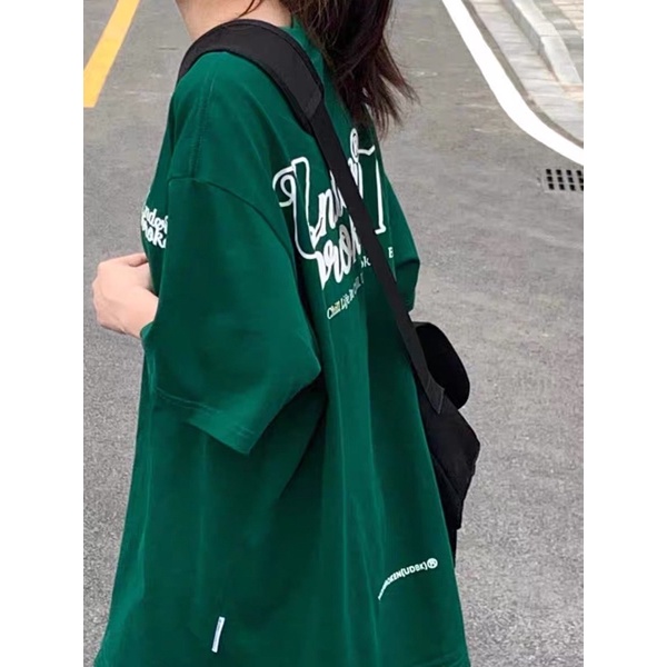 Áo thun cotton tay lỡ dáng rộng unisex - Under