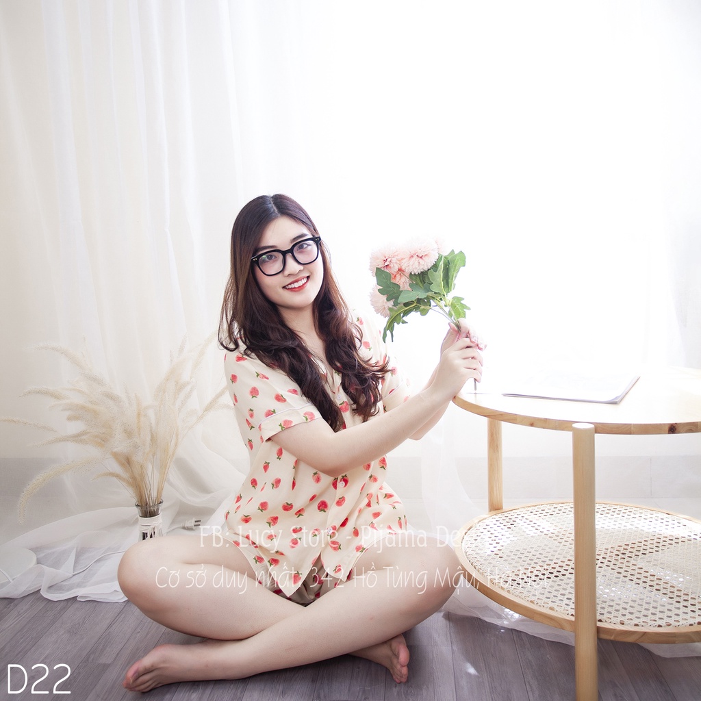 Đồ Bộ Nữ Bò Sữa - Đồ Ngủ Mặc Nhà Nữ Lụa Pijama Ngắn Mềm Mát Cao Cấp Dễ Thương Đẹp | BigBuy360 - bigbuy360.vn