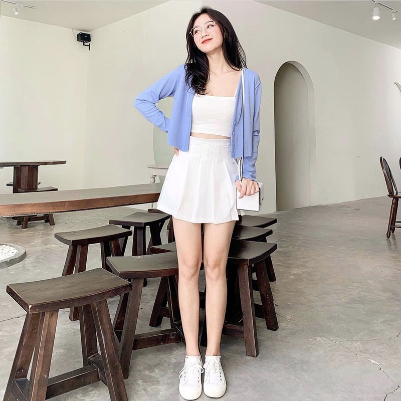 Áo Cardigan Dáng Croptop Hàng Quảng Châu M9876