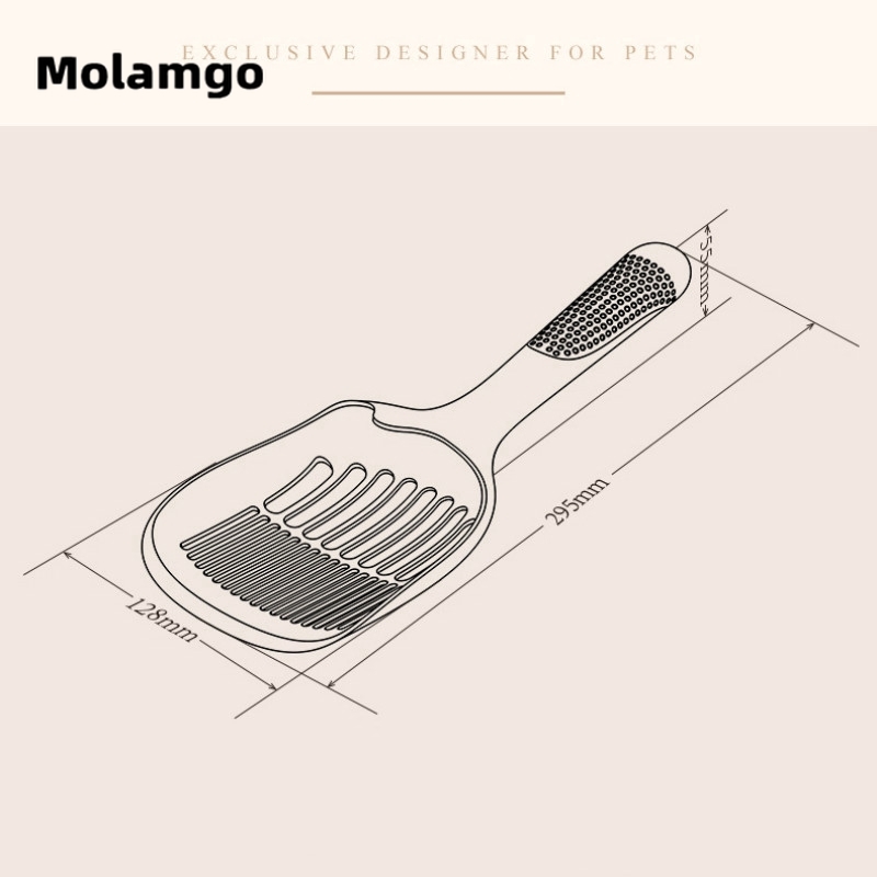 Tay cầm dài Cat Poop Xẻng Cát cho mèo ăn Bentonite Đậu phụ cho mèo