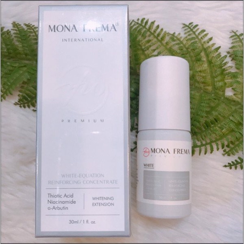 Bộ đội serum kem dưỡng dưỡng trắng Mona frema white equation reinforcing
