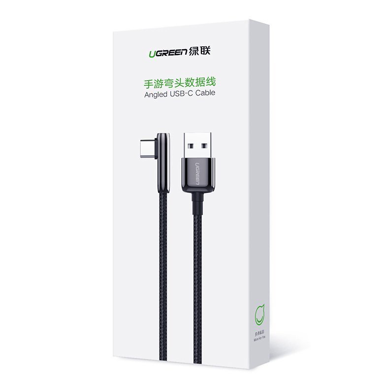 Cáp USB A sang Type-C 2.0 màu đen máy tính ra điện thoại Ugreen 70430 70432 70433 70434