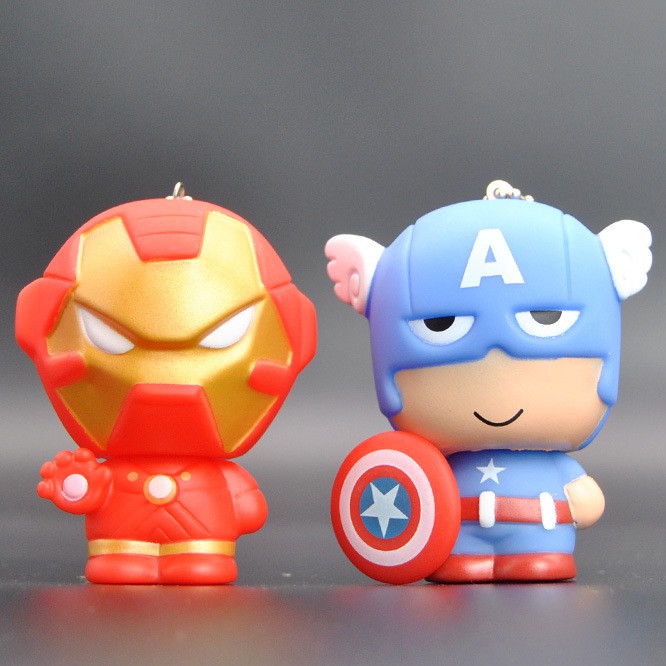 Móc khóa siêu anh hùng Avenger và DC. Mẫu chibi kèm ảnh thật.