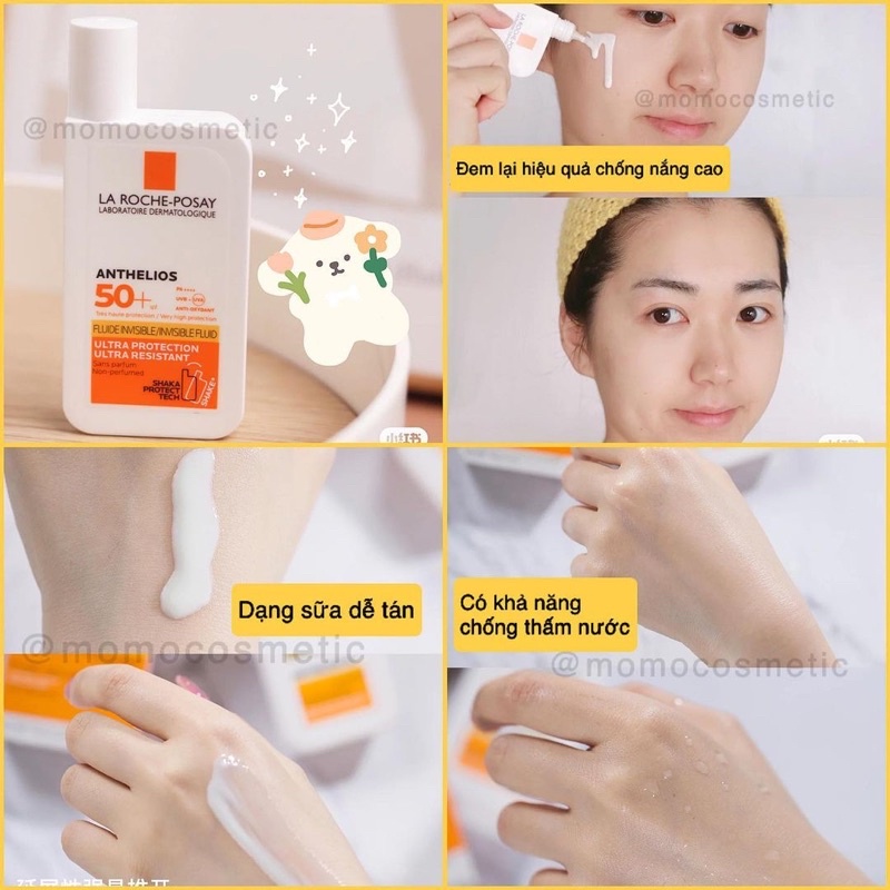 (Mẫu mới 2022) Kem chống nắng LRP Shaka Invisible Fluid SPF50