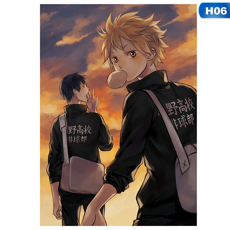 flowersqueen Poster Dán Tường Hình Nhân Vật Haikyuu