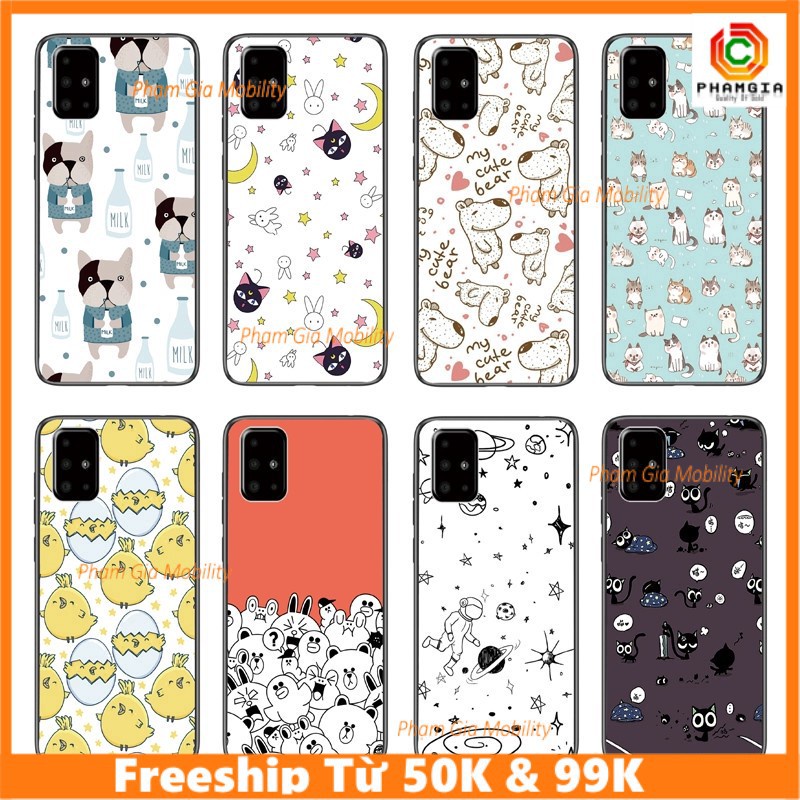 Ốp lưng mèo, chó Samsung Galaxy A71/A51/A41/A31/A21/A11 Soft TPU Case